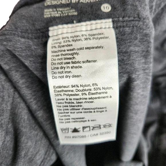 Outdoor Research Zendo Travel Skort Black Gray Women's Size 10 - Picture 6 of 9